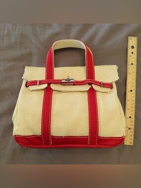 NEW viral Boatkin Sunwin Madaket Small Mini Classic Tote Bag (Red Color)